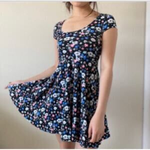 Aeropostale Women's Size S Casual Dress SZ S floral print cap sleeve mini dress